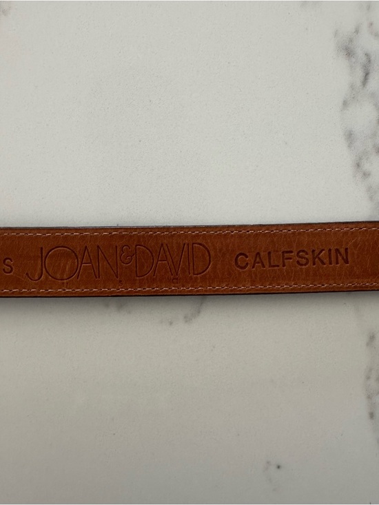 Vintage Made in Italy Calfskin Crocodile Embossed Leather Belt Black, Silver S